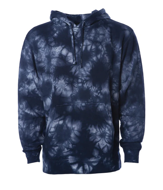 Independent - PRM4500TD Unisex Midweight Tie Dye Hooded Pullover - XL
